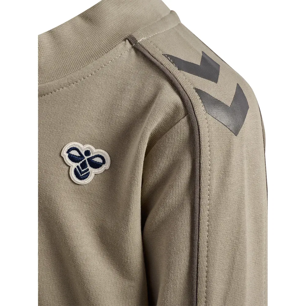 Детский спортивный костюм для девочек с принтом Hummel Mini CO Regular, Beige — фото 4