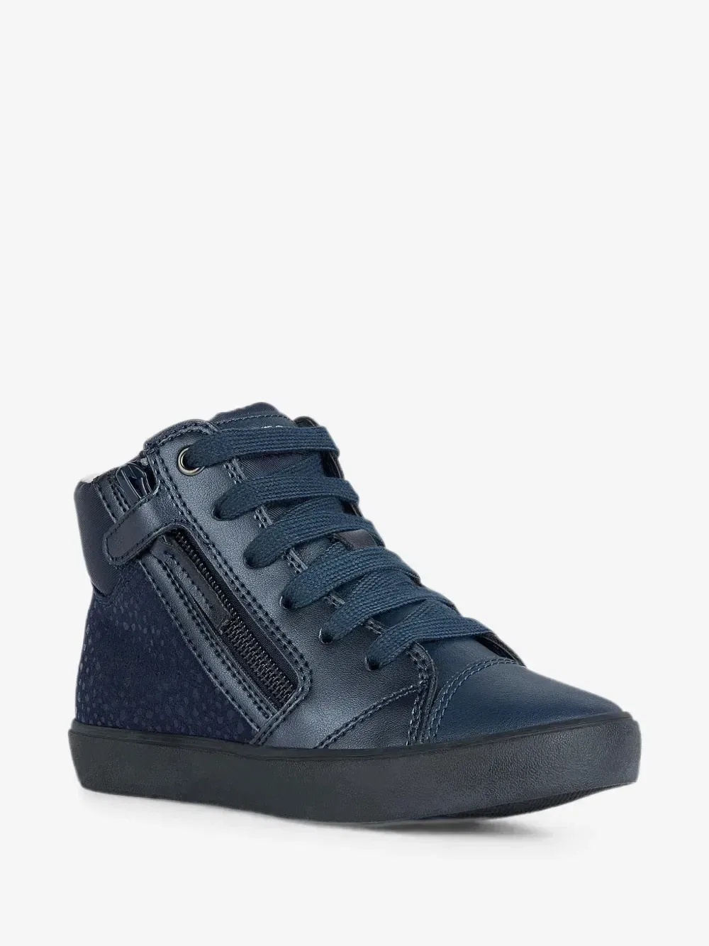 Кроссовки Gisli на шнуровке с панелями Geox Kids, синий