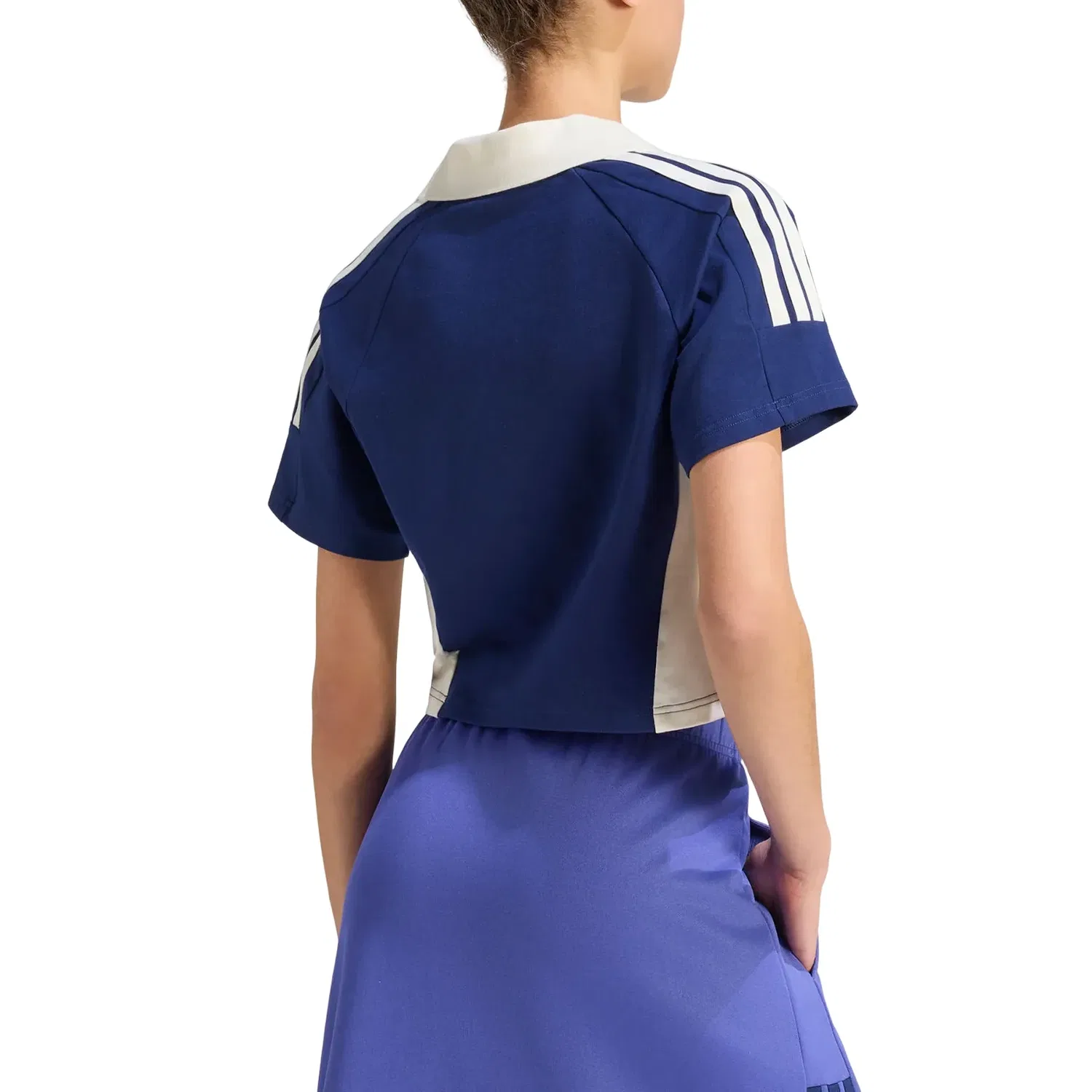 Женское поло Lux Tiro Regular Graphic Polo Shirt 'Dark Blue' adidas, Dark Blue — фото 3