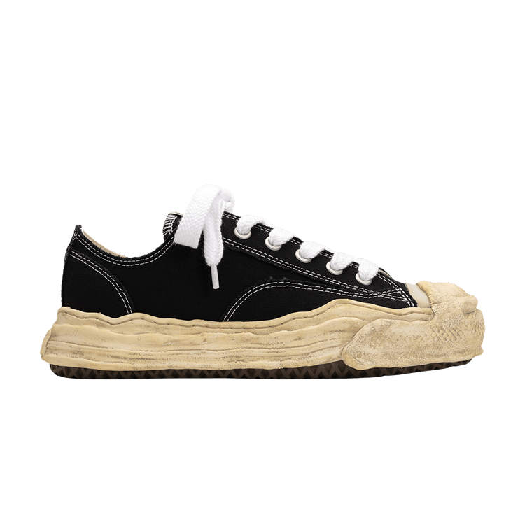 

Кроссовки Maison Mihara Yasuhiro Hank OG Dyed Sole Canvas Low 'Black', черный