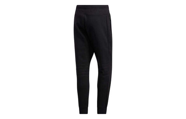 Спортивные штаны adidas Th Pnt Peach Solid Color Casual Cozy Bundle Feet Sports Pants Black, черный — фото 2
