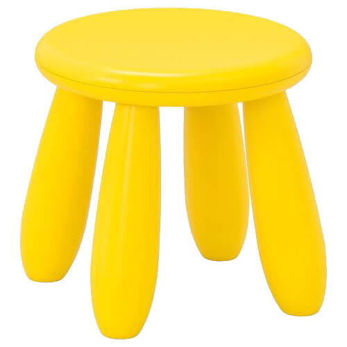 

Табурет детский Ikea Mammut, желтый
