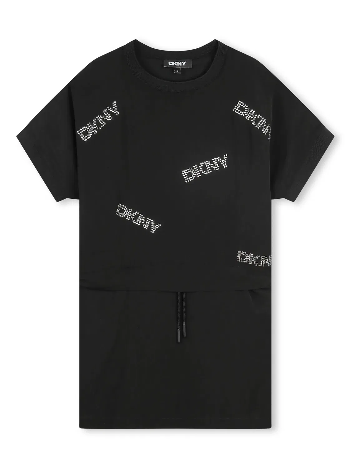 DKNY Платье-рубашка с серебристой отделкой
