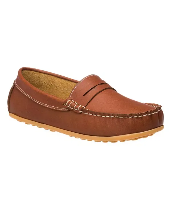Детские мокасины для мальчиков кожаные JP Moccasin Elephantito, Saddle