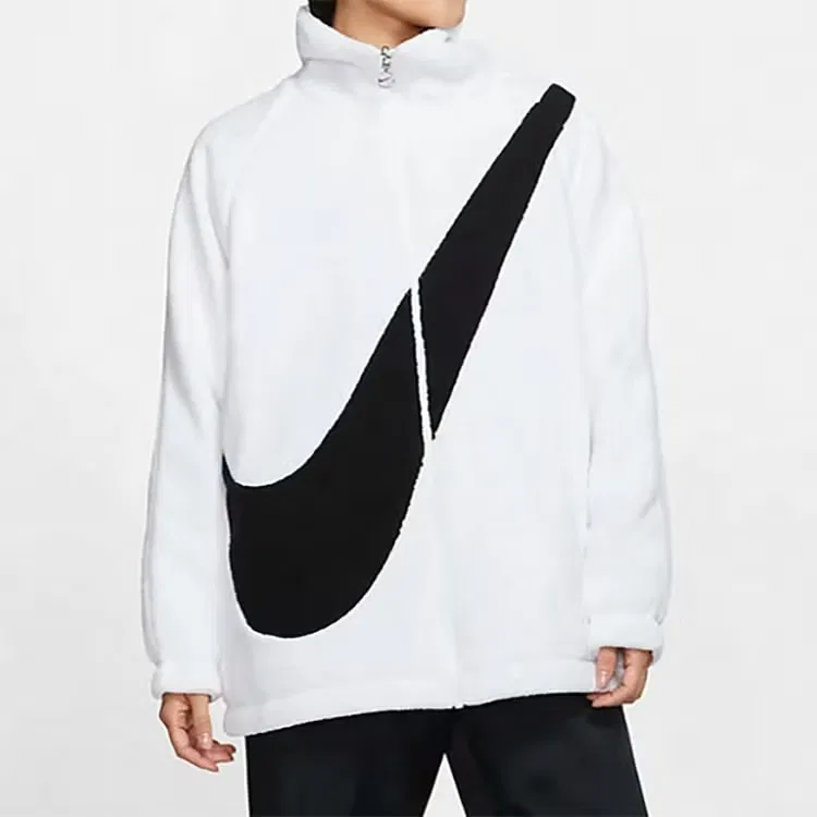 Куртка с принтом Big Swoosh Nike, белая — фото 2