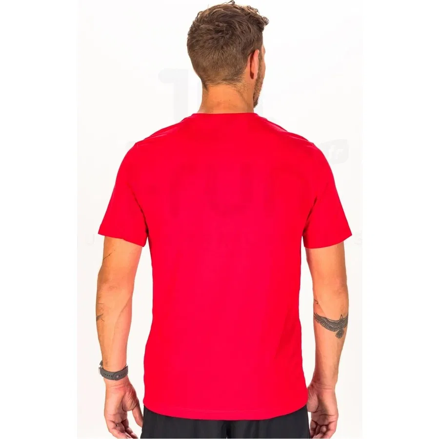 Футболка спортивная с коротким рукавом Nike Pro Dri Fit Training Tee, Красный — фото 2