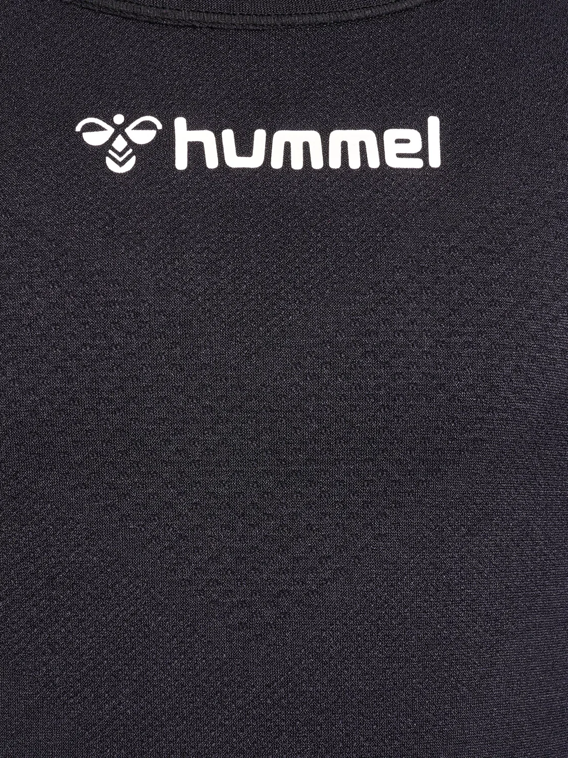 Детская футболка с длинным рукавом из переработанного полиамида Hummel, Schwarz — фото 4