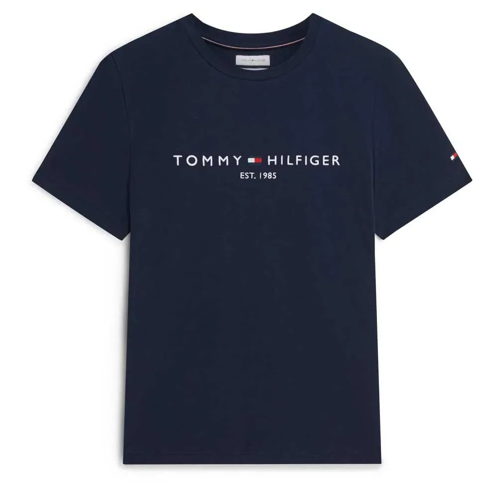 Футболка с коротким рукавом Logo Tommy Hilfiger, синий — фото 3