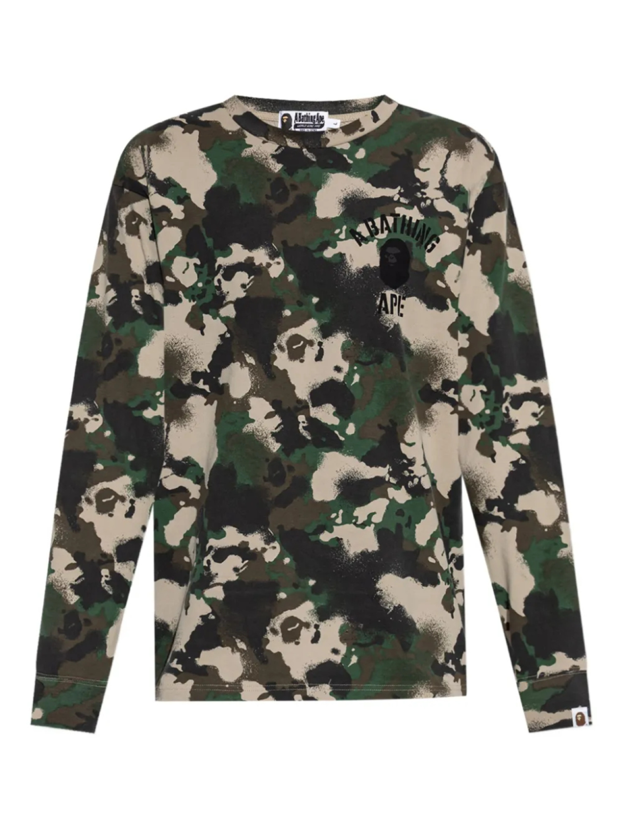 

Футболка с камуфляжным принтом BATHING APE A Bathing Ape, зеленый