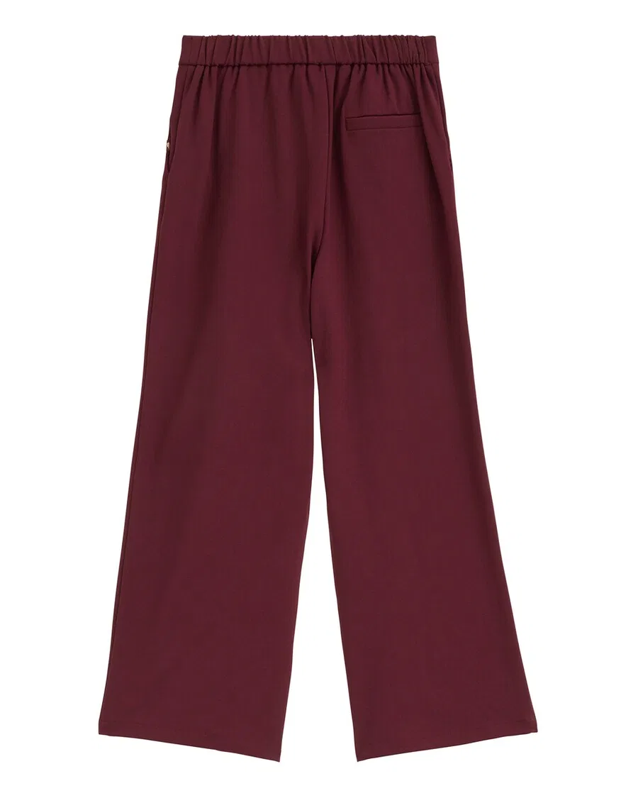 Брюки WE Fashion Regular Pants 'Meisjes' винно-красного цвета — фото 2