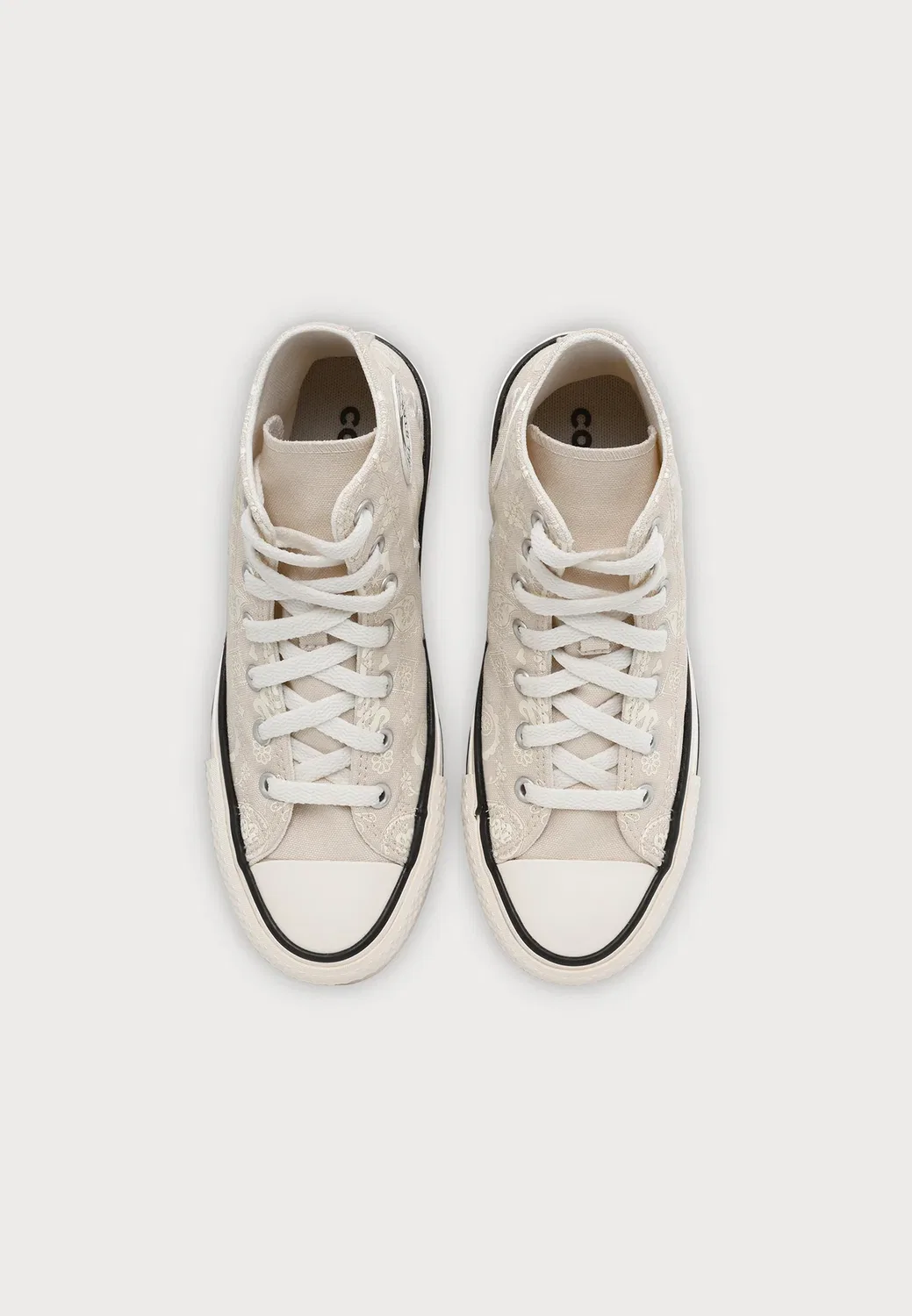 Кроссовки Chuck Taylor All Star Eva Lift унисекс - высокие кроссовки Converse, Natural Ivory/Egret/Black — фото 4