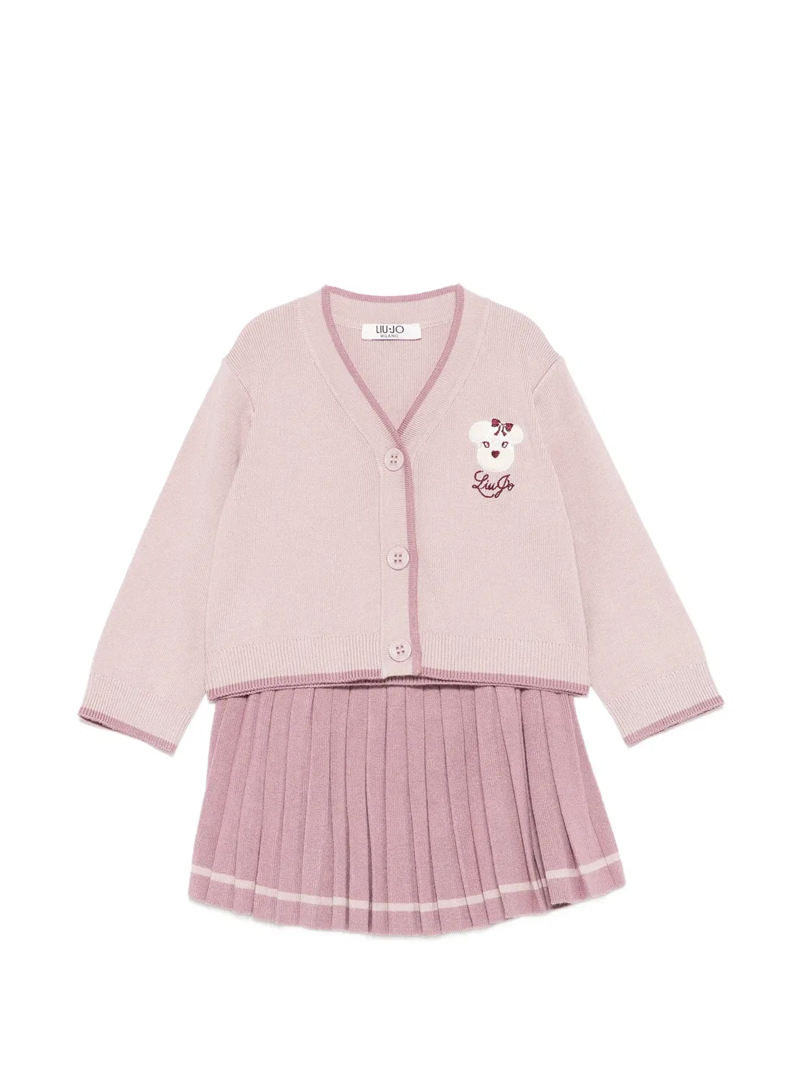 Платье со складками Liu Jo Kids, розовый