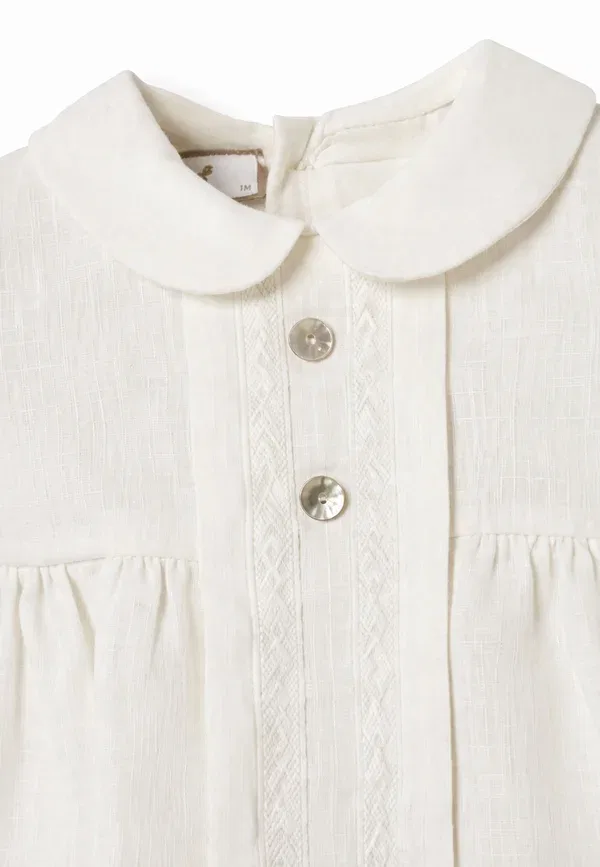 Боди из льна Pagliaccetti unisex Paz Rodriguez, Ivory, слоновая кость — фото 3
