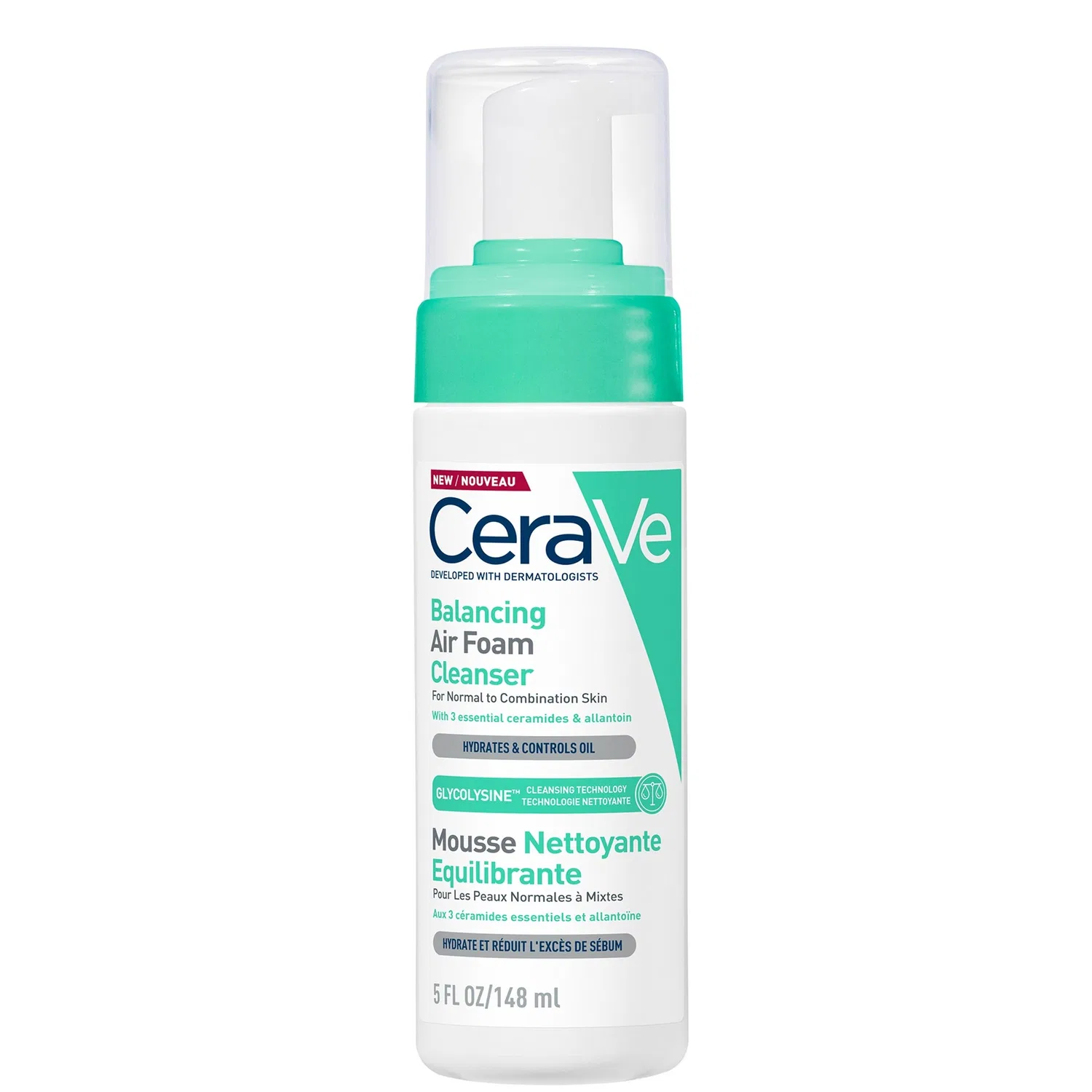 Очищающая пенка для лица CeraVe Balancing Air Foam Foaming Facial Cleanser, 150 мл