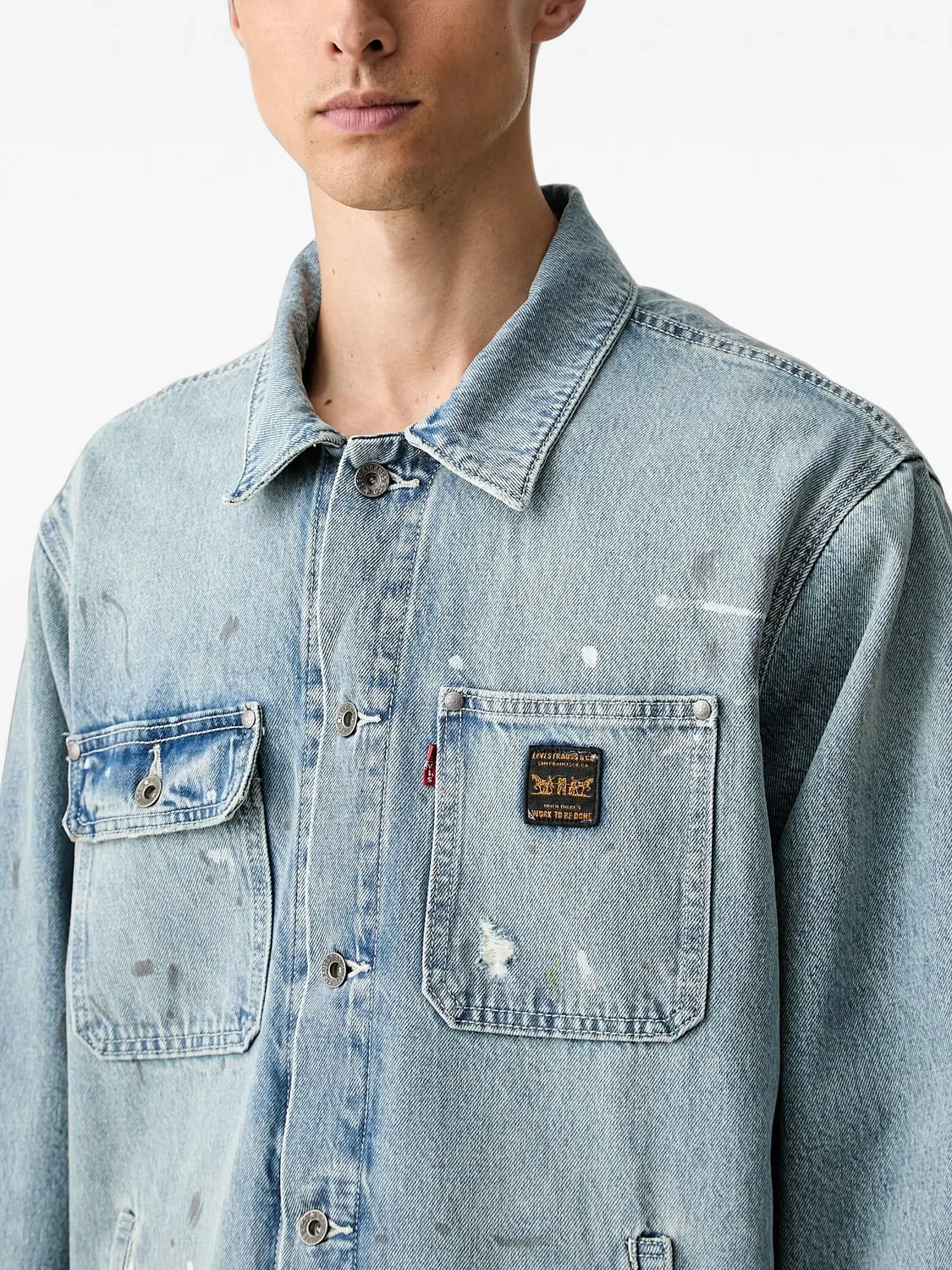 Джинсовая куртка Sunrise с эффектом потертости Levi's, синий — фото 2