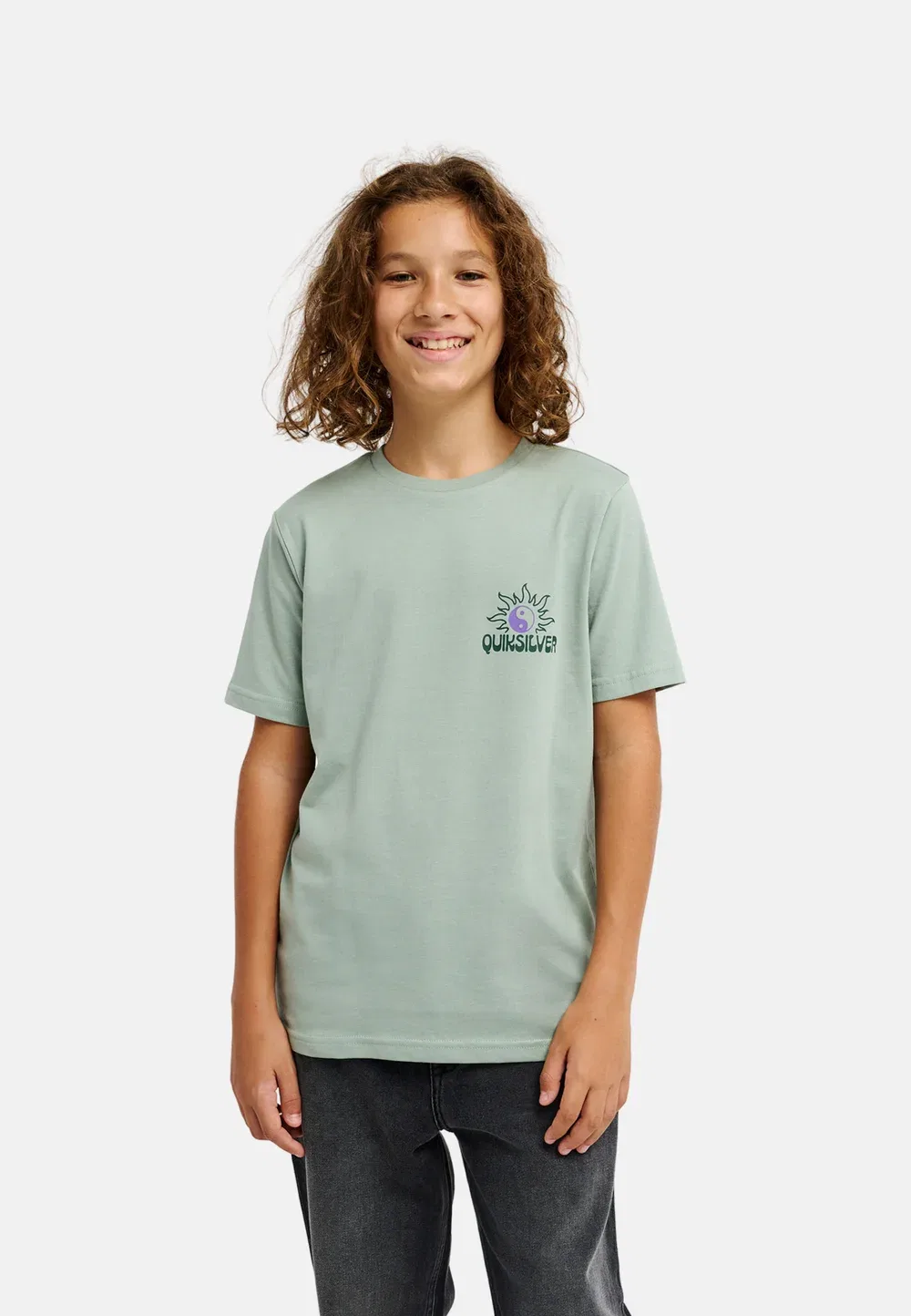 Fusion - футболка с принтом Quiksilver, Green — фото 3