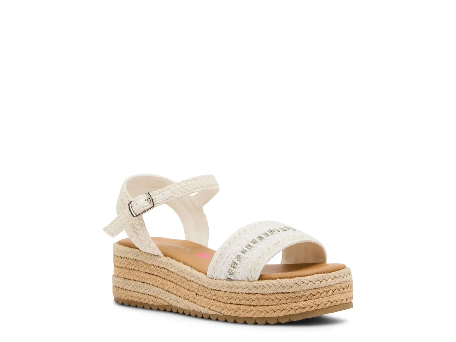 Сандалии Kiko на танкетке Steve Madden, белые