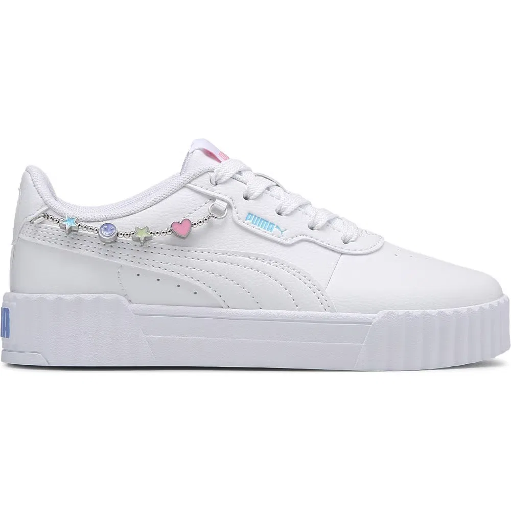 Детские низкие кроссовки Carina 3.0 Puma, White/Charm — фото 2