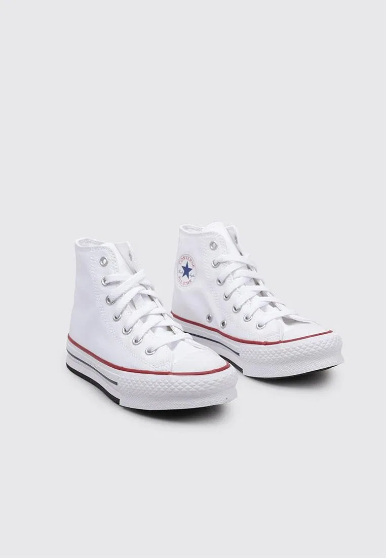 Детские кеды для девочек Converse Chuck Taylor all Star Eva Lift Canvas Platform Sneaker, White Garnet Navy — фото 3