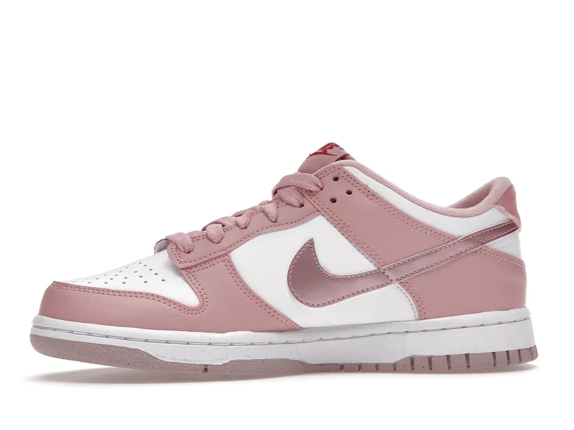 Детские кроссовки Lifestyle Nike Nike Dunk Low, White/Pink Velvet/White — фото 3