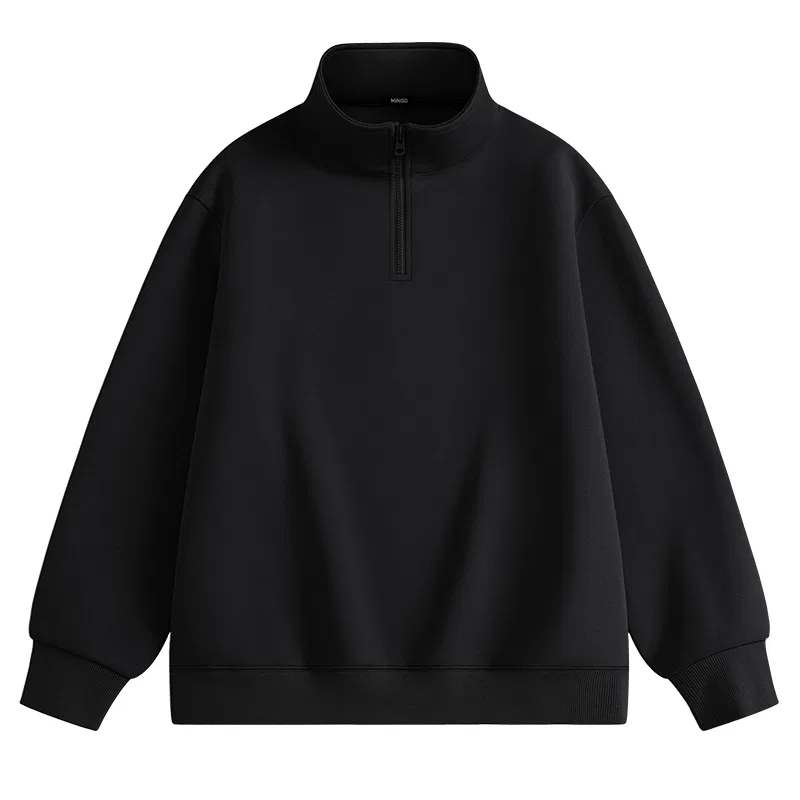 Свитшот детский с воротником-стойкой MINISO, Black