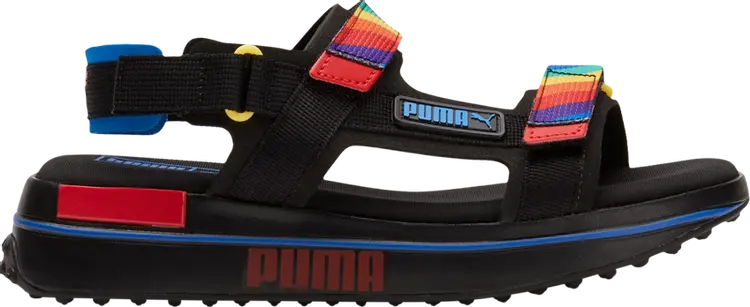 Сандалии Puma Wmns Future Rider Sandal Rainbow, черный