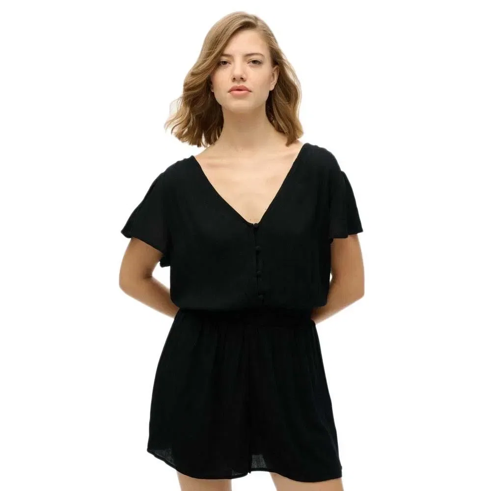 Комбинезон с коротким рукавом Superdry, черный