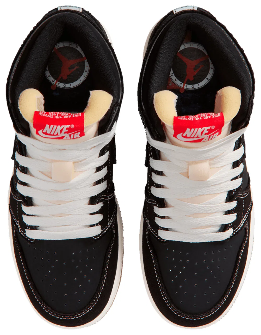 Кроссовки для мальчиков Retro 1 High OG Jordan, цвет Black/Red/White — фото 4