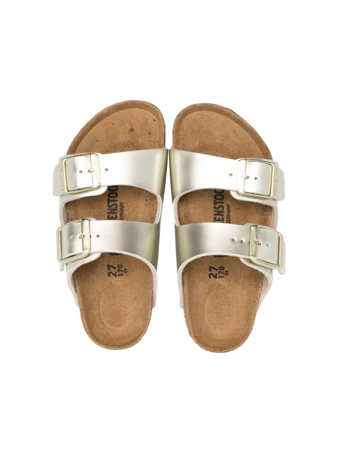Birkenstock Сандалии Arizona золотистые — фото 3