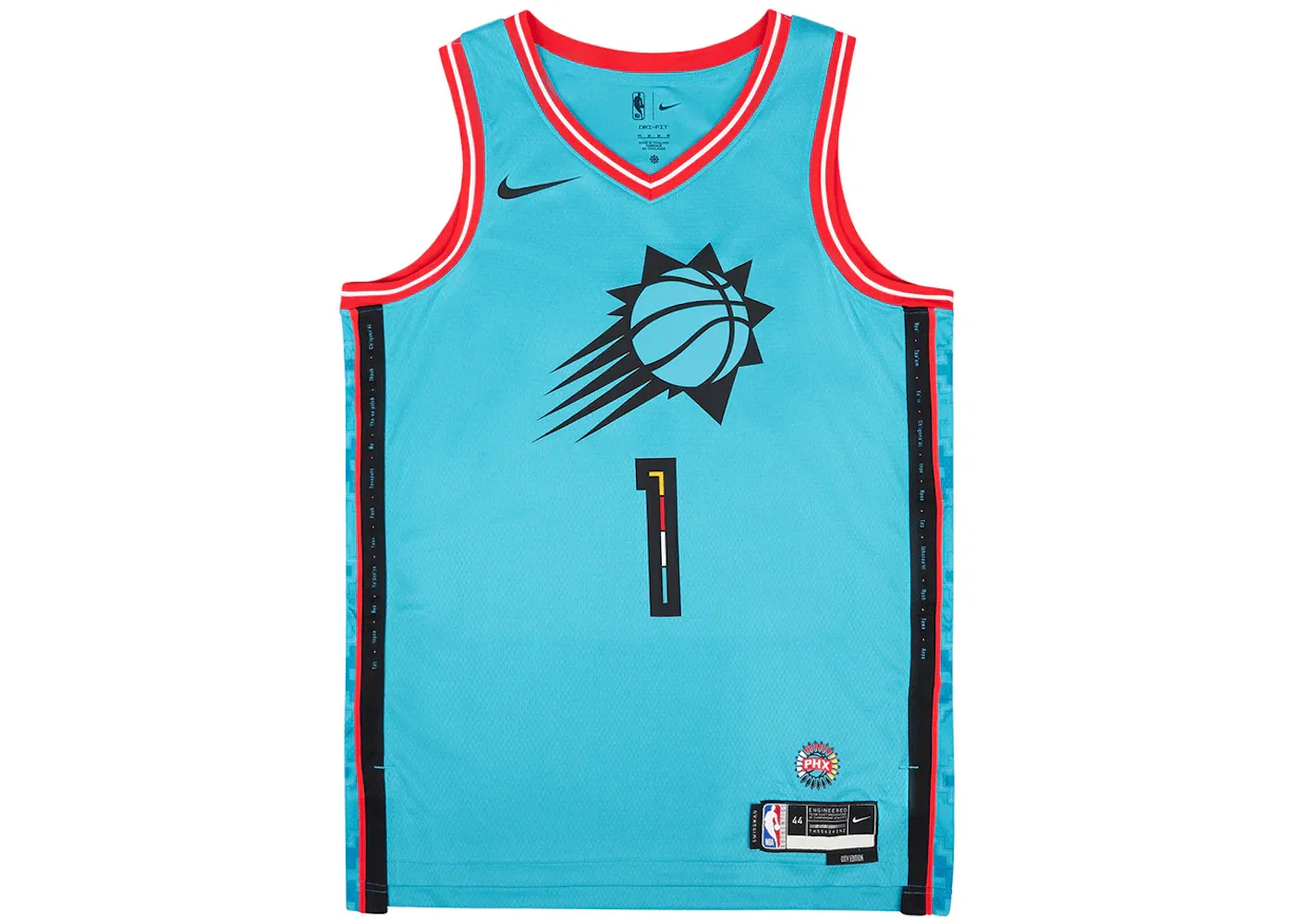 Мужская джерси с принтом Nike Devin Booker Phoenix Suns Dri-FIT, Dark Turquoise