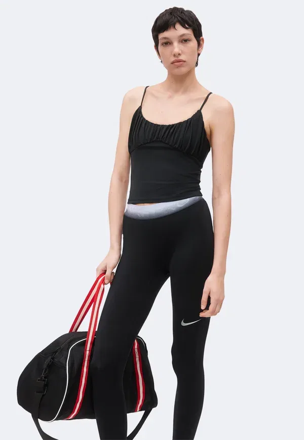 Леггинсы Dri-fit Tight Nike Performance, Black/Ghost, черный — фото 4
