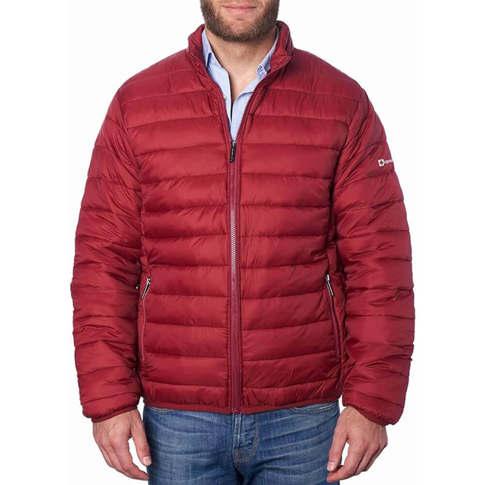 

Пуховик Alpine Swiss Niko Mens, красный