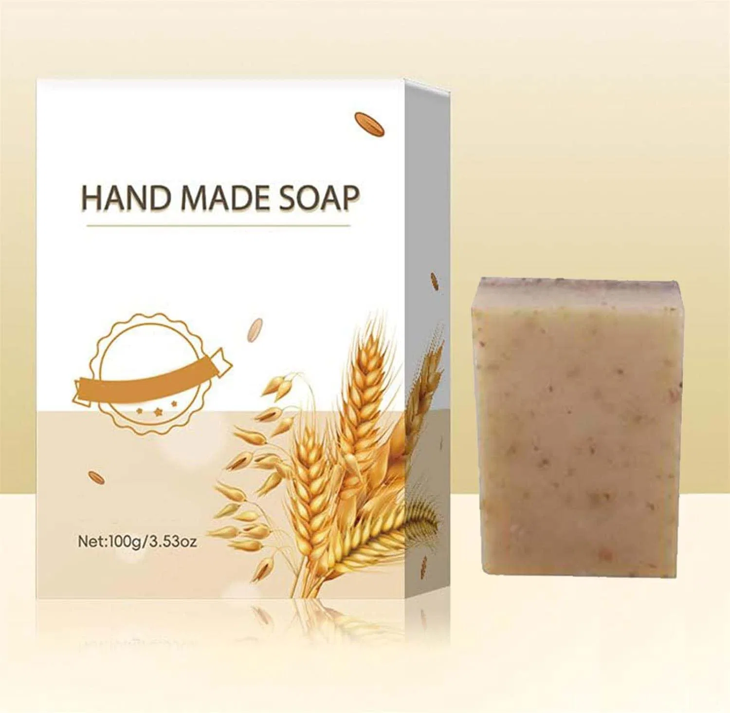 Твердое мыло Keeplus Nolvia Oatmeal Soap, 2 шт, 100 г, Rice — фото 4