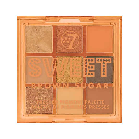

W7 Sweet палитра прессованных пигментов Brown Sugar для век, 8,1 г