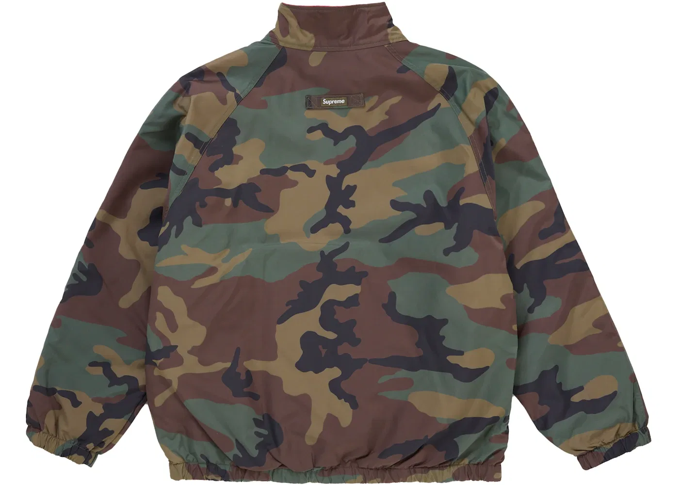 Мужская куртка-бомбер из флиса с камуфляжным принтом Supreme Polartec Reversible Track Jacket Woodland Camo, Woodland Camo — фото 3