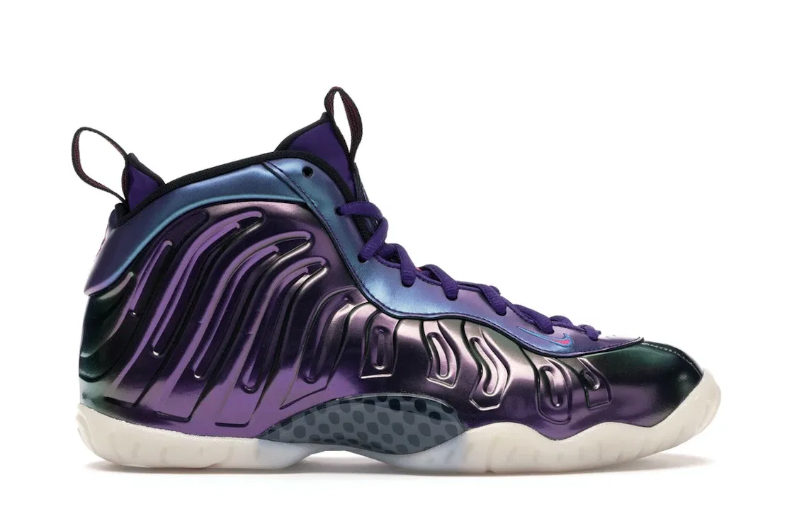 Детские кроссовки с блестящим верхом Nike Air Foamposite One, Rush Pink/Rush Pink-Neptune Blue-Court Purple