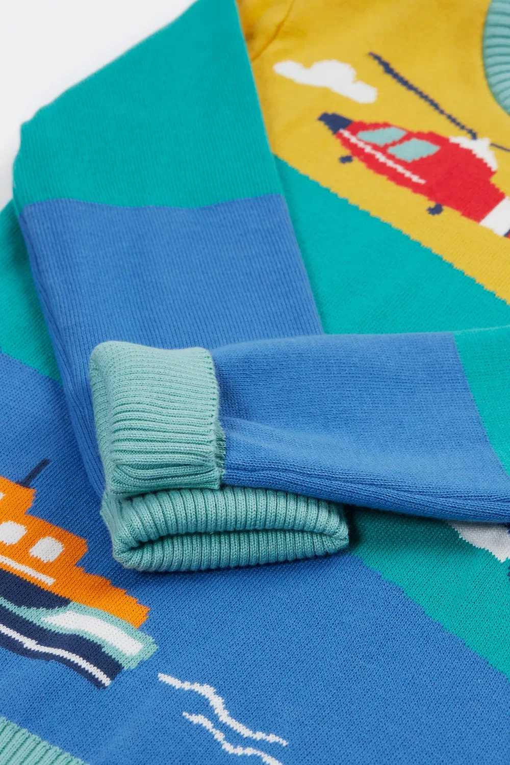 Детский вязаный джемпер Elwood Frugi, Multi — фото 3