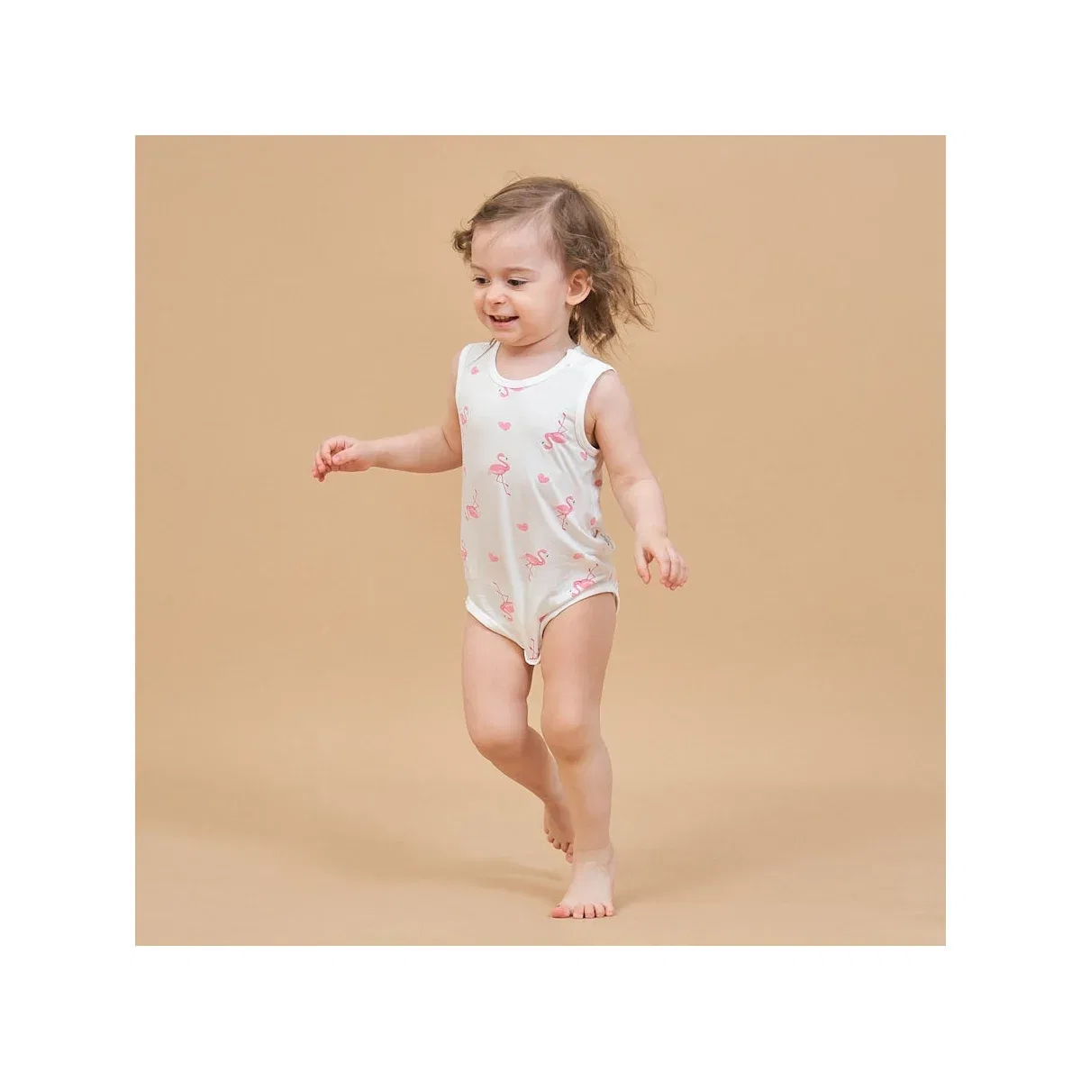 Детское боди-майка для девочек из модала Laimi Bloom, White