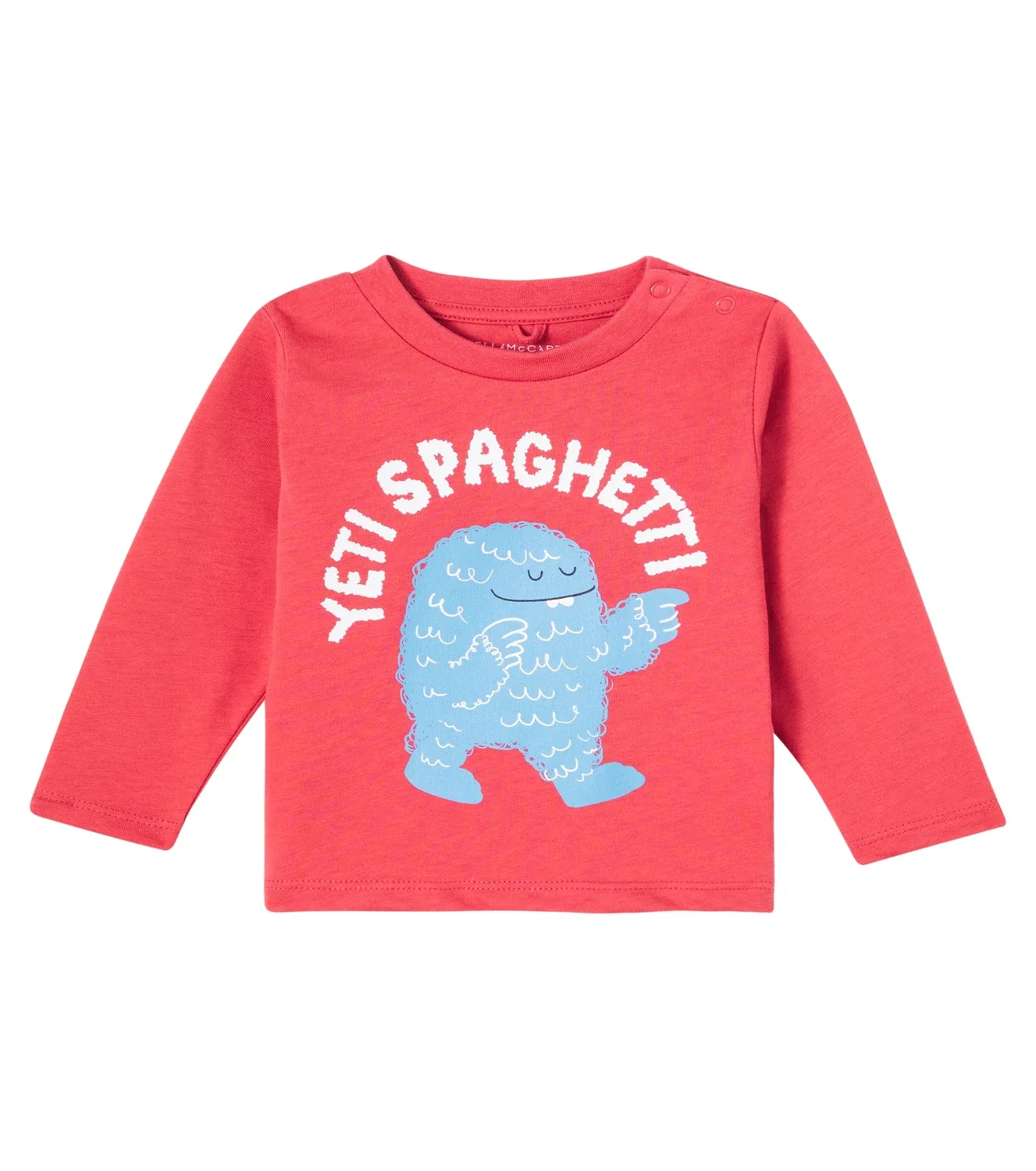 Детская толстовка из хлопкового трикотажа с принтом Stella Mccartney Kids, красный