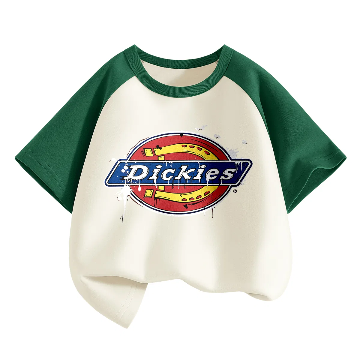 Детская футболка с принтом Spray Graffiti Jasper White Dickies, Spray Graffiti Jasper White