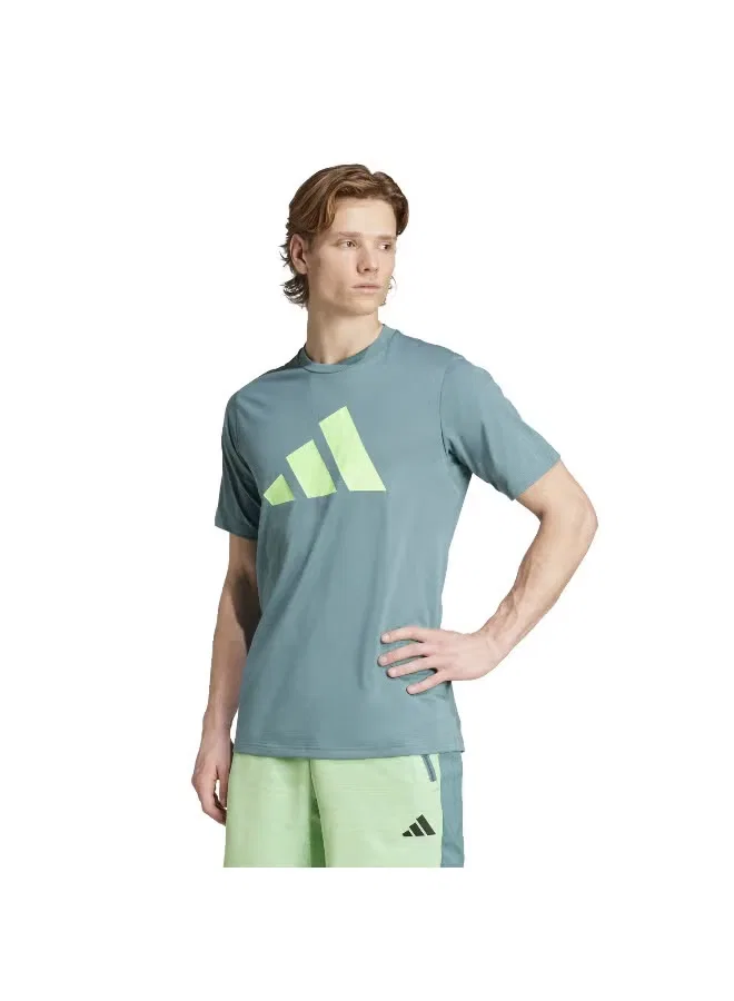 Футболка тренировочная с принтом New Lift Adidas, бежевый — фото 2