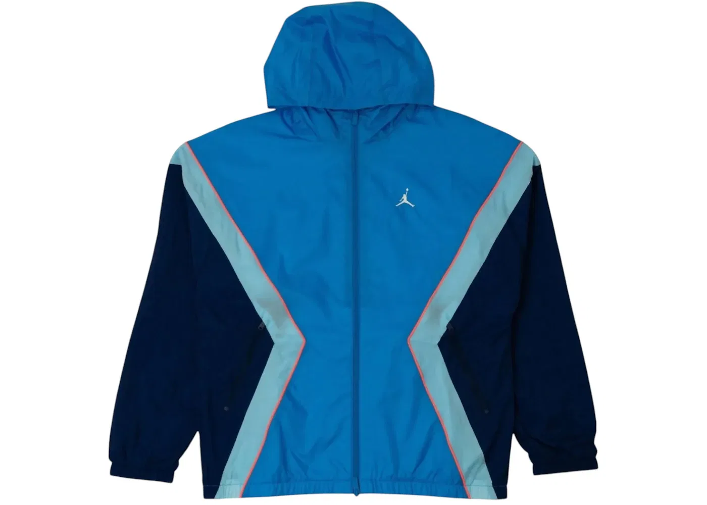 Мужская куртка с капюшоном Jordan Brooklyn Hooded Draft Jacket, Lt Photo Blue/Blue Void/Hot Lava/Sail