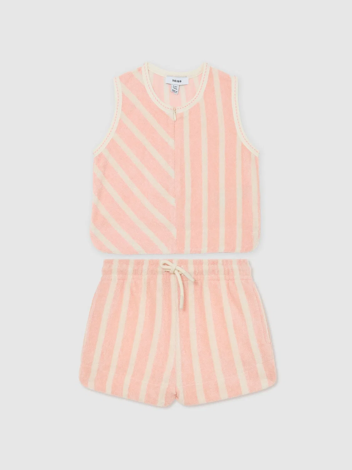 Комплект топ и шорты Peach Bay Reiss, персиковый