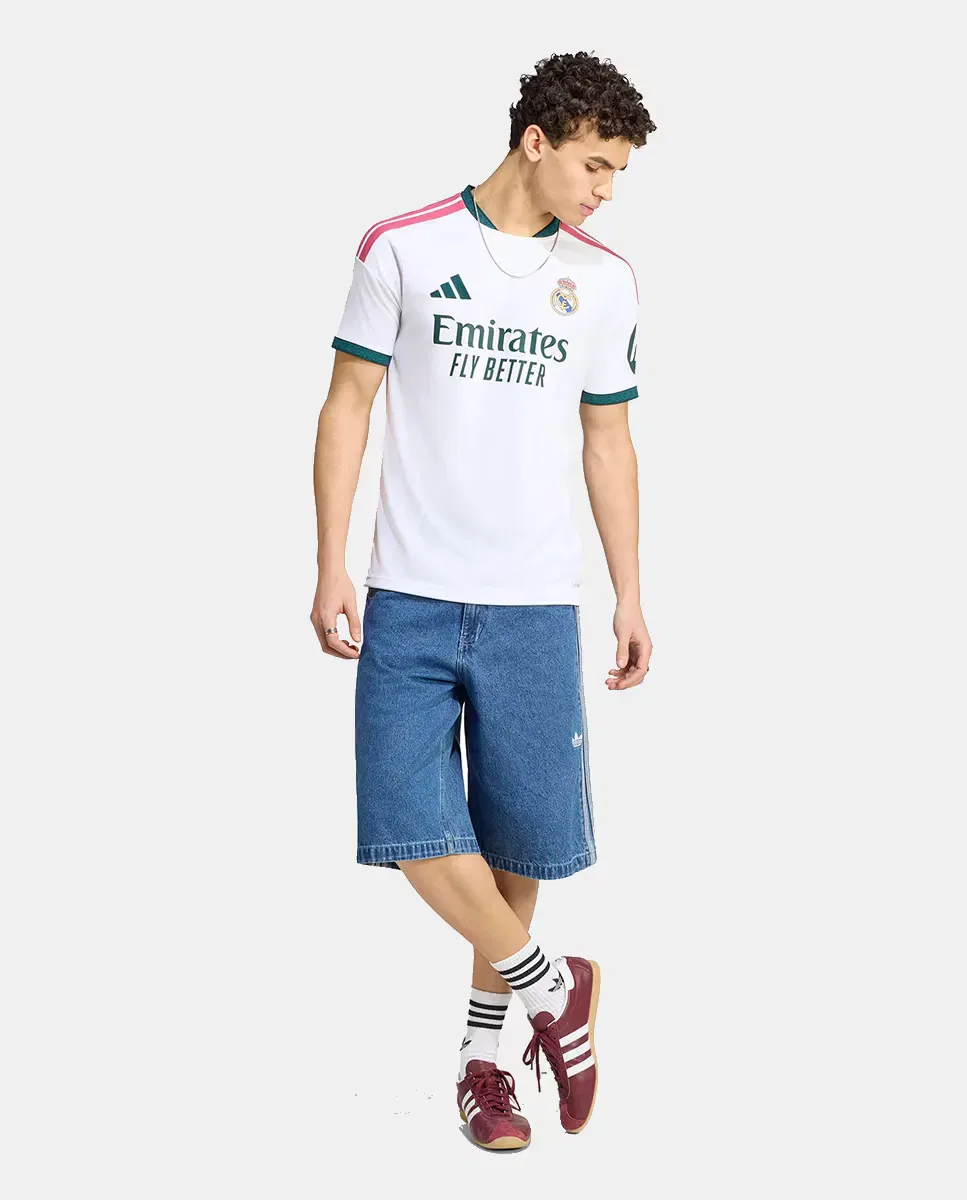 Мужская футболка с принтом Real Madrid CF 2026-2027 adidas, Blanco — фото 3