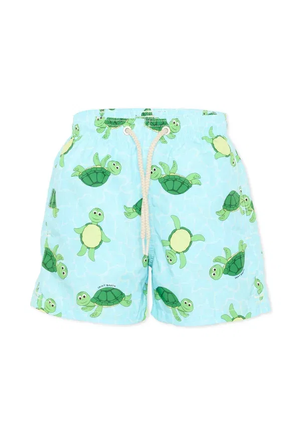 Шорты с принтом Swimming shorts Mc2 Saint Barth, Light Blue, светло-голубой