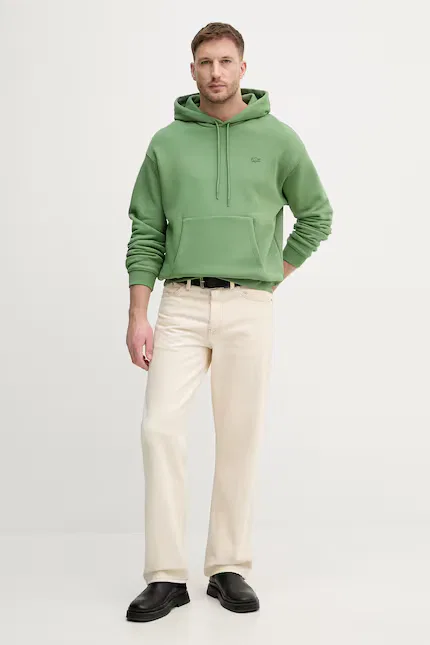 Худи Lacoste из гладкого трикотажа, зеленый — фото 2