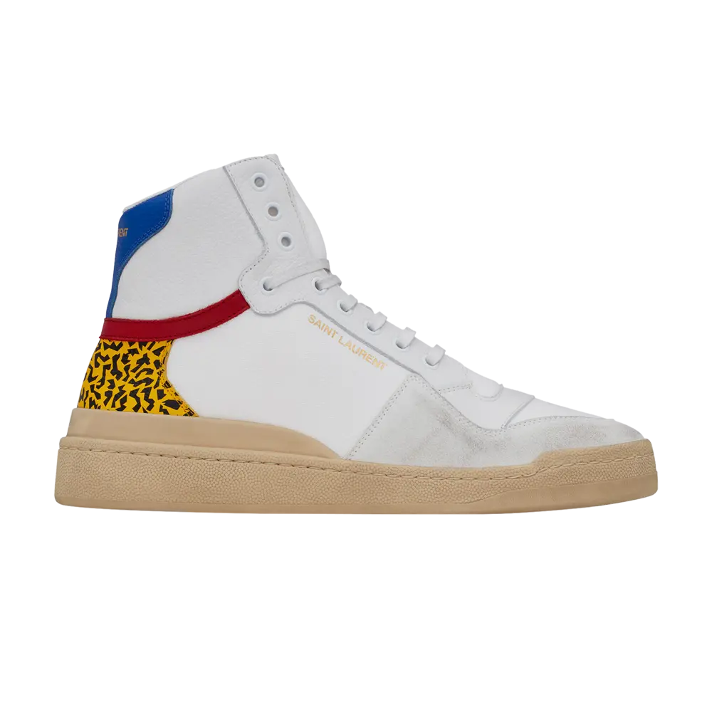 Ботинки Saint Laurent SL-24 Mid, белый