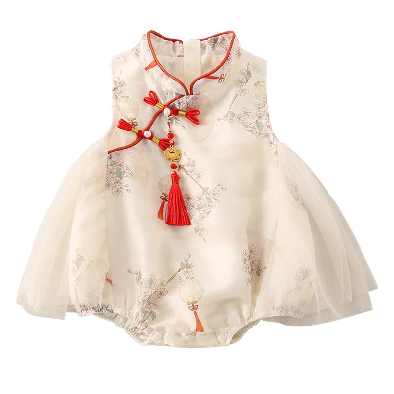 Детский комбинезон для девочек хлопковый Lanza, Beige
