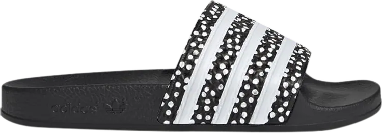 Сандалии Adidas Wmns Adilette Slide 'Polka-Dot', черный