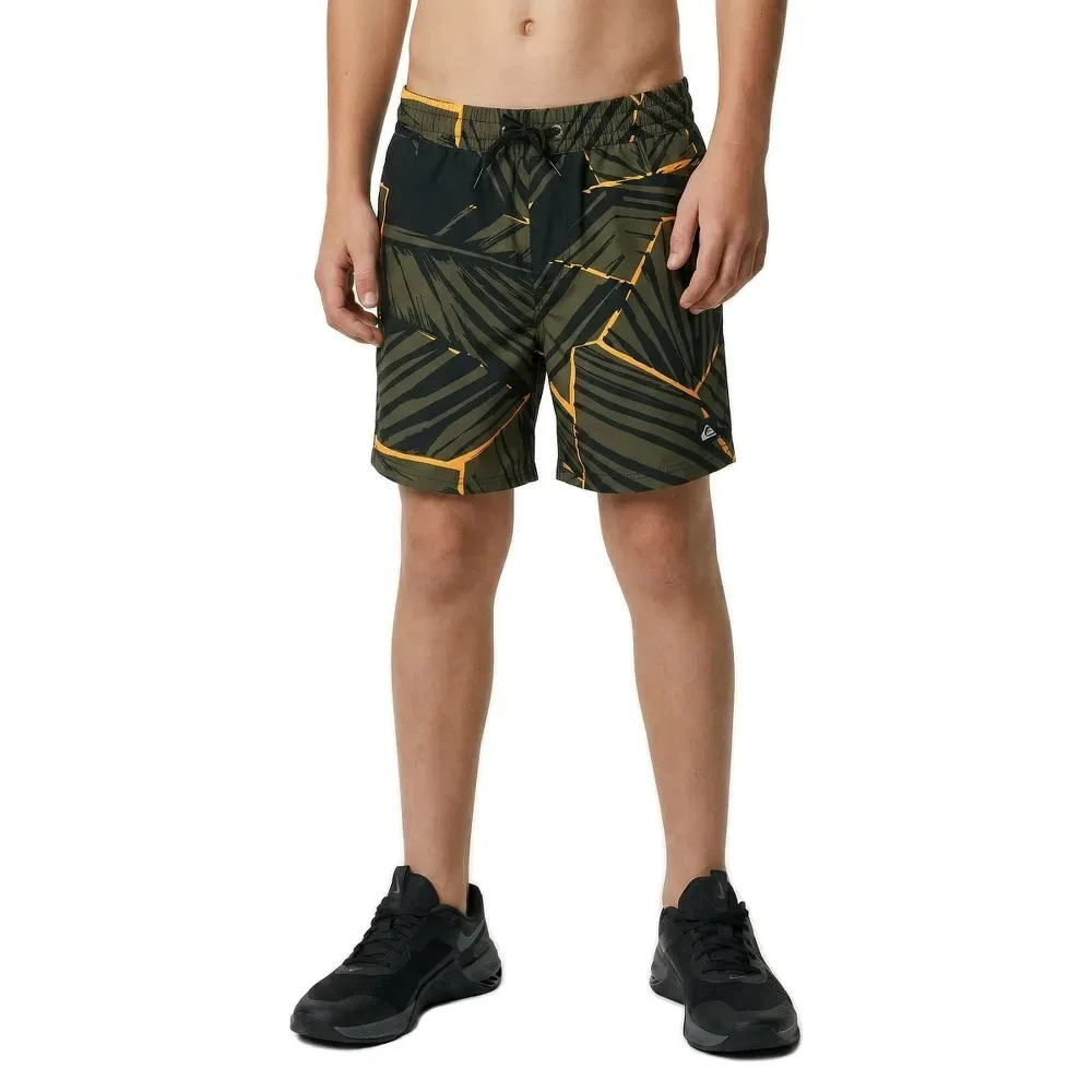 Плавки Everyday Printed Volley 14'' Quiksilver, зеленый — фото 3